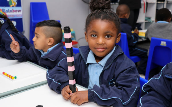 Preschool children in class at St Francis College, Benoni